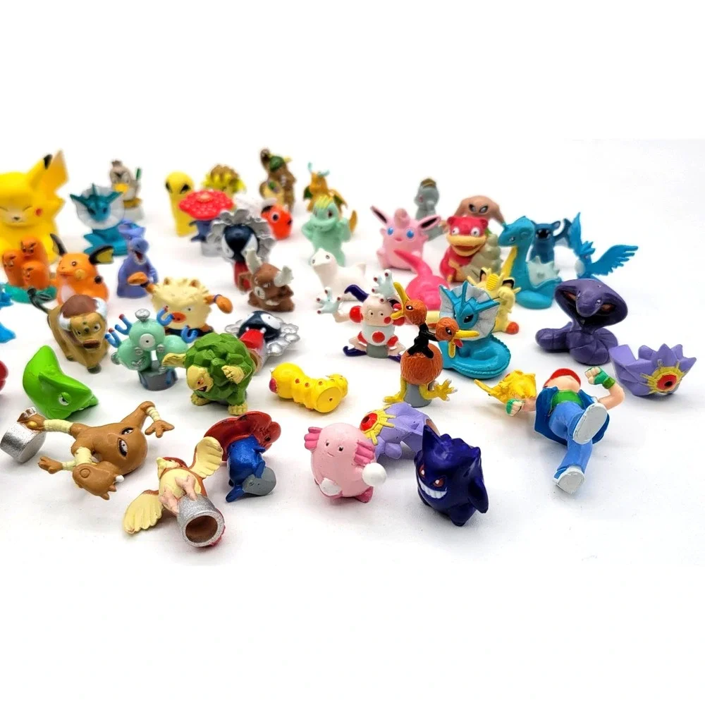 Pokémon‎ Tomy Vintage Figure Toys 66 Lot Mini Figures Nintendo VERY HTF FIGS